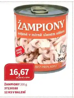 Kubík potraviny Žampiony nabídka