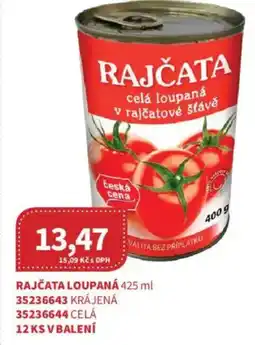 Kubík potraviny Rajčata loupaná nabídka