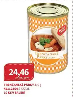 Kubík potraviny Trenčanské párky nabídka