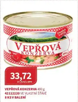 Kubík potraviny Vepřová konzerva nabídka