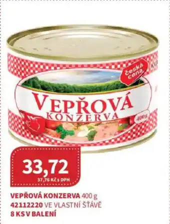 Kubík potraviny Vepřová konzerva nabídka