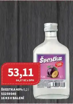 Kubík potraviny Švestka 40% nabídka