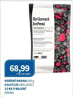 Kubík potraviny Koření Drana nabídka