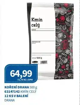 Kubík potraviny Koření Drana nabídka