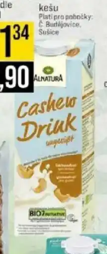 Jip Alnatura nápoj neslazený mandle nabídka