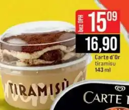 Jip Carte d'Or tiramisu nabídka