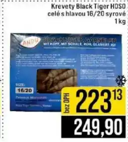 Jip Krevety Black Tiger HOSO celé s hlavou 16/20 syrové nabídka