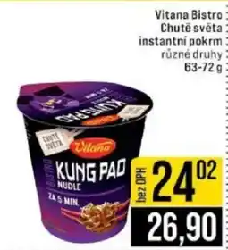 Jip Vitana Bistro Chutě světa instantní pokrm nabídka