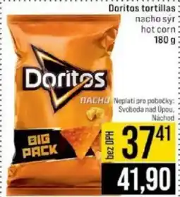 Jip Doritos tortillas nabídka