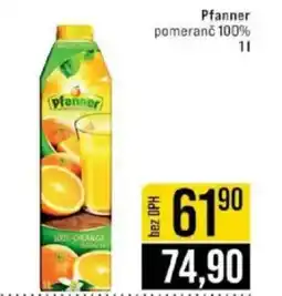Jip Pfanner pomeranč 100% nabídka