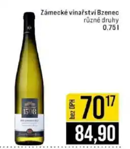 Jip Zámecké vinařství Bzenec nabídka