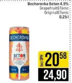 Jip Becherovka Beton 4,5% nabídka