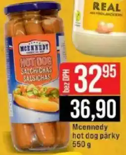 Jip Mcennedy hot dog párky nabídka
