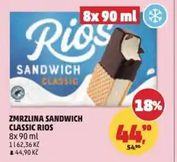Penny Market Zmrzlina sandwich classic Rios nabídka