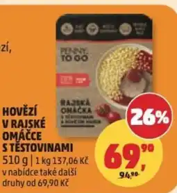 Penny Market Hovězí v rajské omáčce s těstovinami nabídka