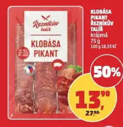 Penny Market Klobása pikant Řezníkův Talíř nabídka