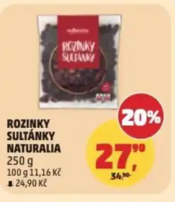 Penny Market Rozinky sultánky Naturalia nabídka