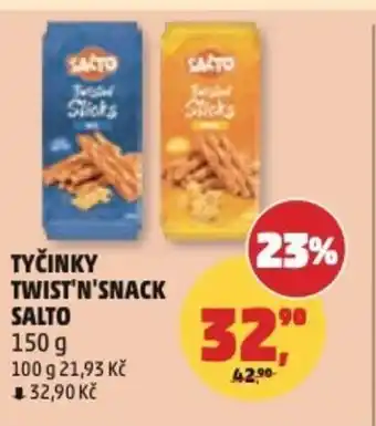 Penny Market Tyčinky twist'n'snack Salto nabídka