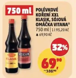 Penny Market Polévkové koření XXL klasik, sójová omáčka Vitana nabídka