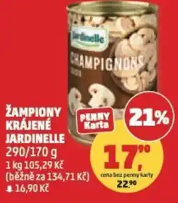 Penny Market Žampiony krájené Jardinelle nabídka