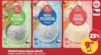 Penny Market Pšeničná mouka karlova koruna hladká, polohrubá, hrubá nabídka