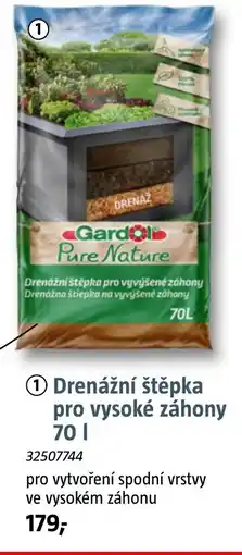 Bauhaus Drenážní štěpka pro vysoké záhony nabídka