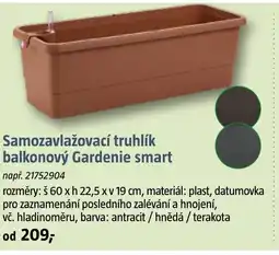Bauhaus Samozavlažovací truhlík balkonový Gardenie smart nabídka
