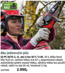 Bauhaus Aku jednoruční pila nabídka