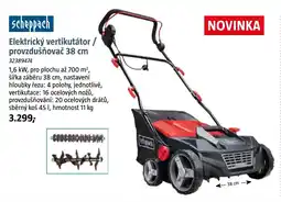 Bauhaus Scheppach Elektrický vertikutátor/ provzdušňovač 38 cm nabídka