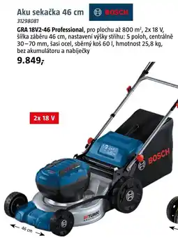 Bauhaus BOSCH Aku sekačka 46 cm nabídka