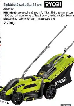 Bauhaus RYOBI Elektrická sekačka 33 cm nabídka