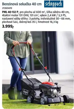 Bauhaus Scheppach Benzinová sekačka 40 cm nabídka