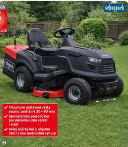 Bauhaus Scheppach Benzinový zahradní traktor 98 cm nabídka