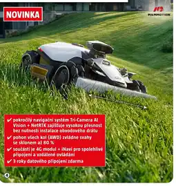 Bauhaus Autonomní bezdrátová sekačka s GPS nabídka