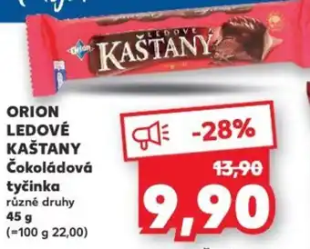 Kaufland ORION LEDOVÉ KAŠTANY Čokoládová tyčinka nabídka