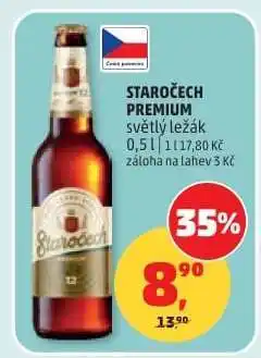 Penny Market STAROČECH PREMIUM světlý ležák nabídka