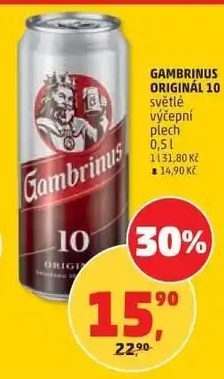 Penny Market Gambrinus Originál 10 nabídka