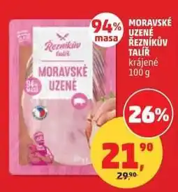 Penny Market MORAVSKÉ UZENÉ ŘEZNÍKŮV TALÍŘ krájené 100 g nabídka