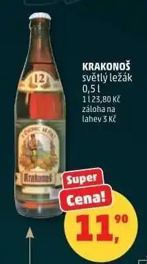 Penny Market KRAKONOŠ světlý ležák 0,5 l nabídka