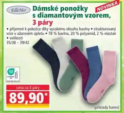 Norma Dámské ponožky s diamantovým vzorem, 3 páry nabídka