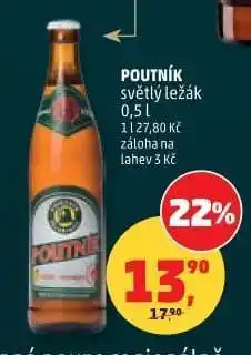 Penny Market Poutník světlý ležák 0,5 l nabídka
