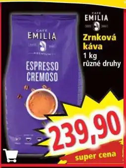 Norma Zrnková káva nabídka