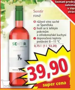 Norma Sentir rosé nabídka