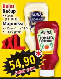 Norma HEINZ kečup nabídka
