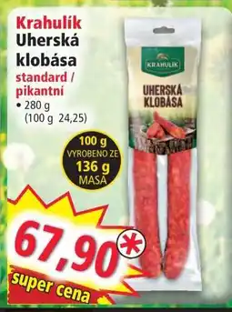 Norma Krahulík Uherská klobása nabídka
