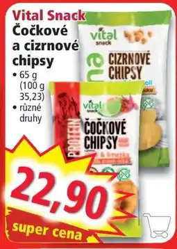 Norma Vital Snack Čočkové a cizrnové chipsy nabídka