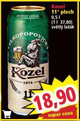 Norma Kozel 11° plech nabídka