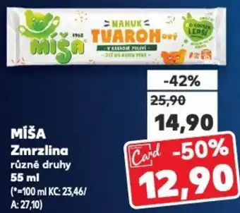 Kaufland MIŠA Zmrzlina nabídka