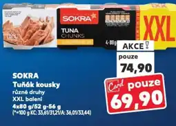 Kaufland SOKRA Tuňák kousky nabídka