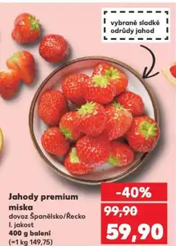 Kaufland Jahody premium miska nabídka